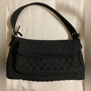 Vera Bradley Black Quilted Shoulder Bag